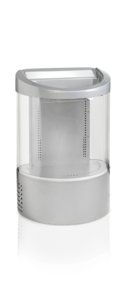 TEFCOLD® Läskkyl VOC100 i grå design med 110 liters kapacitet.