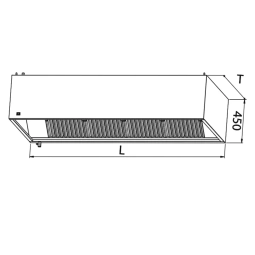 BURECA ventilationskåpa model BV01S/WPL kåpa