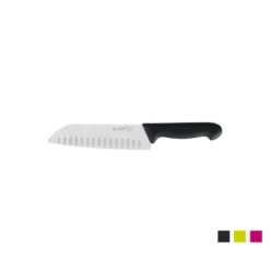 Kockkniv Giesser Santuko, 18 cm culterslipad Svart med färgsymboler