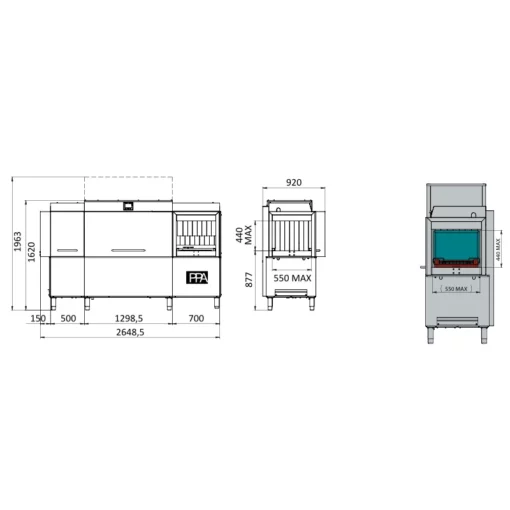 ELFRAMO Tunnel Diskmaskin ETR 227 R ritning