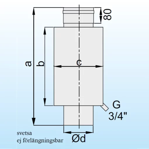 Ljuddämpare 15 dB ritning